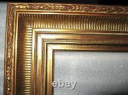 3349 encadrement style empire tableaux bois stuc qualité 65 cm x 55 cm ancien