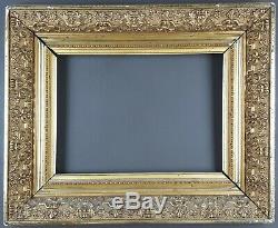 Ancien Cadre Format 33 cm x 24 cm (4F) Doré Antique Frame Gilt Cornice Rahmen