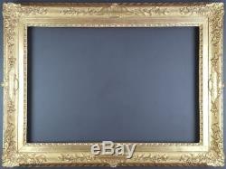 Ancien Cadre Format 66 cm x 45 cm (Proche 15M) Doré Antique Frame Gilt Cornice