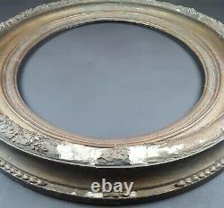 Ancien Cadre Ovale à Décors Format 61 / 62 cm x 50 / 51 cm Antique Frame Cornice