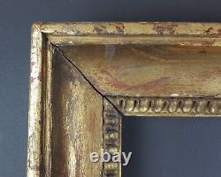 Ancien Cadre XIXe Format 40 cm x 31 / 32 cm Feuille d'Or Peinture Old Frame 41