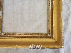 Ancien cadre 3F empire feuillure 27 cm x 22 cm old frame tableau gravure