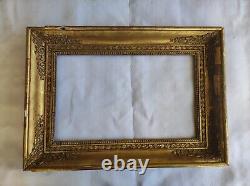 Ancien cadre Empire Doré feuillure 40 cm x 25 cm photo frame gravure