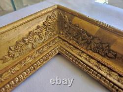 Ancien cadre Empire Doré feuillure 40 cm x 25 cm photo frame gravure