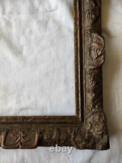 Ancien cadre Louis XV doré feuillure 31 cm x 26 frame peinture photo gravure