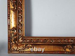 Ancien cadre à clés, bois stuc doré feuille or pour tableau 49,5x37,5 à 51x39 cm