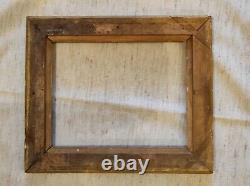 Ancien cadre baguette bois doré feuillure 21 cm x 16 old frame gravure