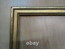Ancien cadre baguette doré feuillure 50 cm x 43 cm frame gravure tableau miroir
