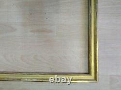Ancien cadre baguette doré feuillure 53 cm x 47 cm frame gravure photo tableau 2