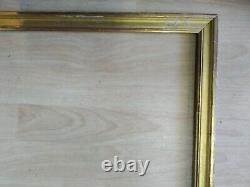 Ancien cadre baguette doré feuillure 53 cm x 47 cm frame gravure photo tableau 2
