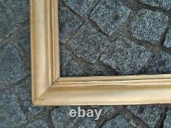 Ancien cadre baguette doré feuillure 66 cm x 55 cm frame gravure photo tableau