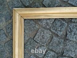 Ancien cadre baguette doré feuillure 66 cm x 55 cm frame gravure photo tableau