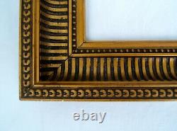 Ancien cadre bois sculpté stuc doré XIX è napoléon IIl pour tableau 24,6 x 19,5