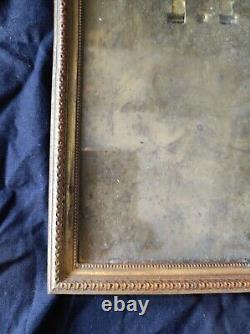 Ancien cadre bronze doré feuillure 15 cm x 10 frame peinture gravure miniature