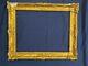 Ancien cadre louis XV doré feuillure 52 cm x 39 cm patiné frame peinture tableau