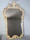 Ancien miroir bois sculpté cérusé décor colombes style Louis XVI 85x53 cm SB572