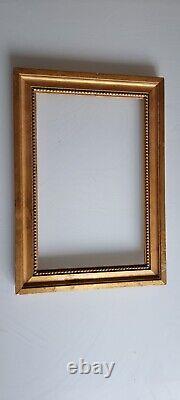 Antique Wooden Golden Photo Frame. Carved cadre ancien bois doré. Sculpté