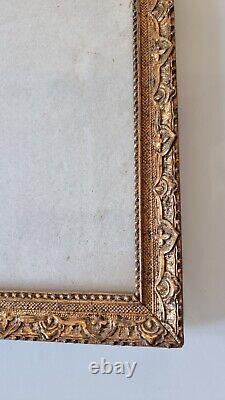 Antique wooden frame, carved. Golden cadre ancien bois doré Sculpté