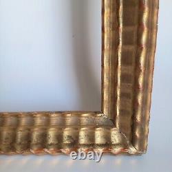 Baguette bois doré à l'or véritable XIXe frame France XIX century real gold