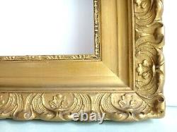 Beau cadre en bois doré rocaille 67cm x 55cm Antique frame wooden golden XIX