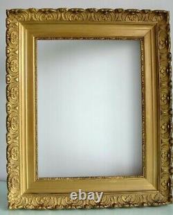 Beau cadre en bois doré rocaille 67cm x 55cm Antique frame wooden golden XIX