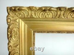 Beau cadre en bois doré rocaille 67cm x 55cm Antique frame wooden golden XIX