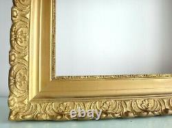 Beau cadre en bois doré rocaille 67cm x 55cm Antique frame wooden golden XIX