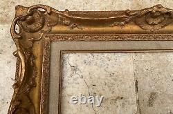 CADRE STYLE XIXè SCULPTÉ BOIS STUC LOUIS XV DIM 6P ORIGINAL FRAME 41 x 27 cm