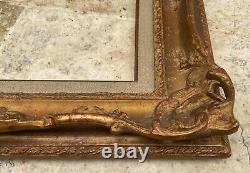 CADRE STYLE XIXè SCULPTÉ BOIS STUC LOUIS XV DIM 6P ORIGINAL FRAME 41 x 27 cm