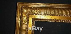 CADRE ancien doré clefs et canaux Epoque XIXème bois pour tableaux 49 x 38 cm 8F