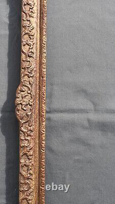 CADRE en bois sculpté / doré LOUIS XV ROCAILLE 18 / 19 EME décor Bérain
