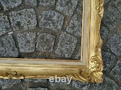 Cadre 10F bois montparnasse doré feuillure 55 cm x 46 cm frame peinture miroir