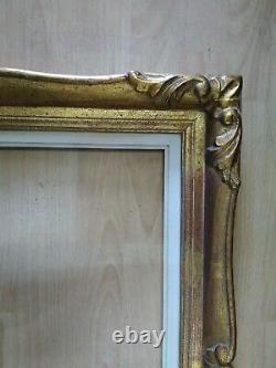 Cadre 10F montparnasse feuillure 55 cm x 46 cm patine doré format frame tableau