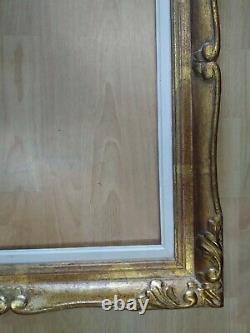 Cadre 10F montparnasse feuillure 55 cm x 46 cm patine doré format frame tableau