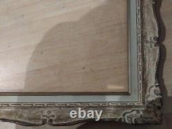 Cadre 6F montparnasse patine dore feuillure 41 cm x 27 cm frame peinture tableau