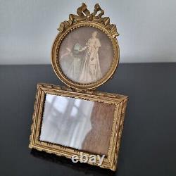 Cadre Ancien Porte Photos Napoléon III Bois Doré XIXè Victorian Frame 19thC