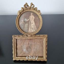 Cadre Ancien Porte Photos Napoléon III Bois Doré XIXè Victorian Frame 19thC