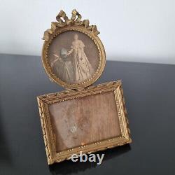 Cadre Ancien Porte Photos Napoléon III Bois Doré XIXè Victorian Frame 19thC