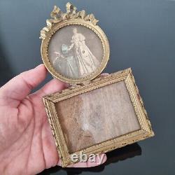 Cadre Ancien Porte Photos Napoléon III Bois Doré XIXè Victorian Frame 19thC