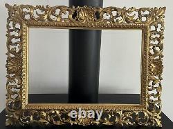 Cadre Ancien/cadre Doré/old Frame Antique/18eme Italie/florentin/64x49 Cm