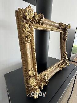 Cadre Ancien/cadre Doré/old Frame Antique/18eme Régence/boisSculpté Or/59x51cm