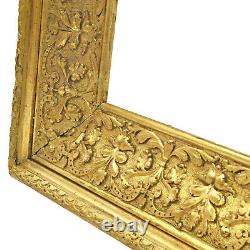 Cadre Ancien de XIXéme en bois doré Feuillure 48x35 cm