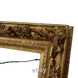 Cadre Ancien de XIXéme siécle en bois doré Feuillure 59x27 cm