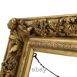 Cadre Ancien de XIXéme siécle en bois doré Feuillure 59x27 cm