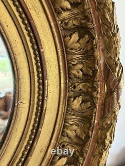 Cadre Ancien/miroir Doré/old Frame Antique/19eme/énorme/medaillon/73x63cm