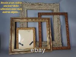 Cadre Montparnasse 78,5x63,5 cm, feuillure 64x49 cm bois sculpté doré C012