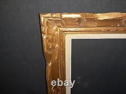 Cadre Montparnasse bois sculpté doré feuillure 46x38 cm 8F