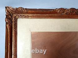 Cadre ancien bois sculpté doré +verre 70x59 feuillure 62x51 ou 50x39 cm B512