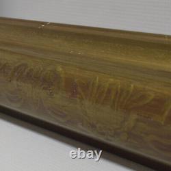 Cadre ancien circa 1900 en bois décoré état d'origine Feuillure 52x46,5 cm