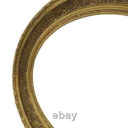 Cadre ancien de 1850 en bois couleur or doré peinture Feuillure 49,5x37,5 cm